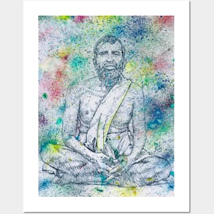 RAMAKRISHNA  watercolor portrait .1 Posters and Art